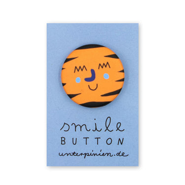 Button Smile orange
