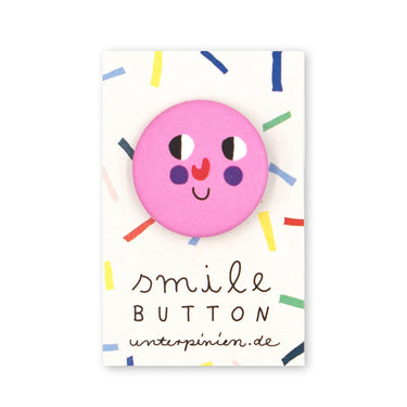 Button Smile pink