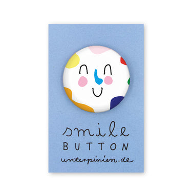 Button Smile weiß