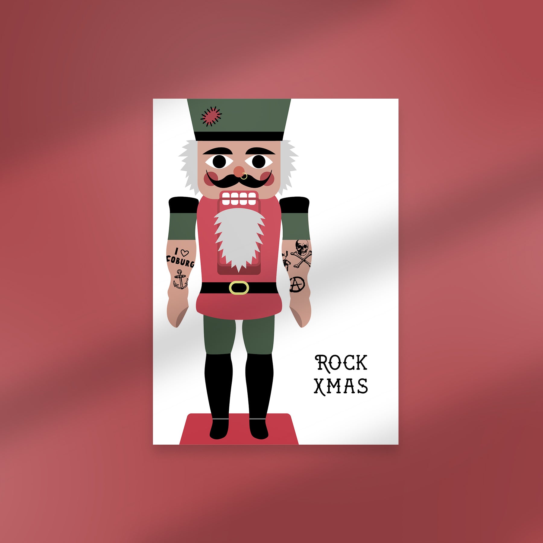 Karte XMAS Rock XMAS