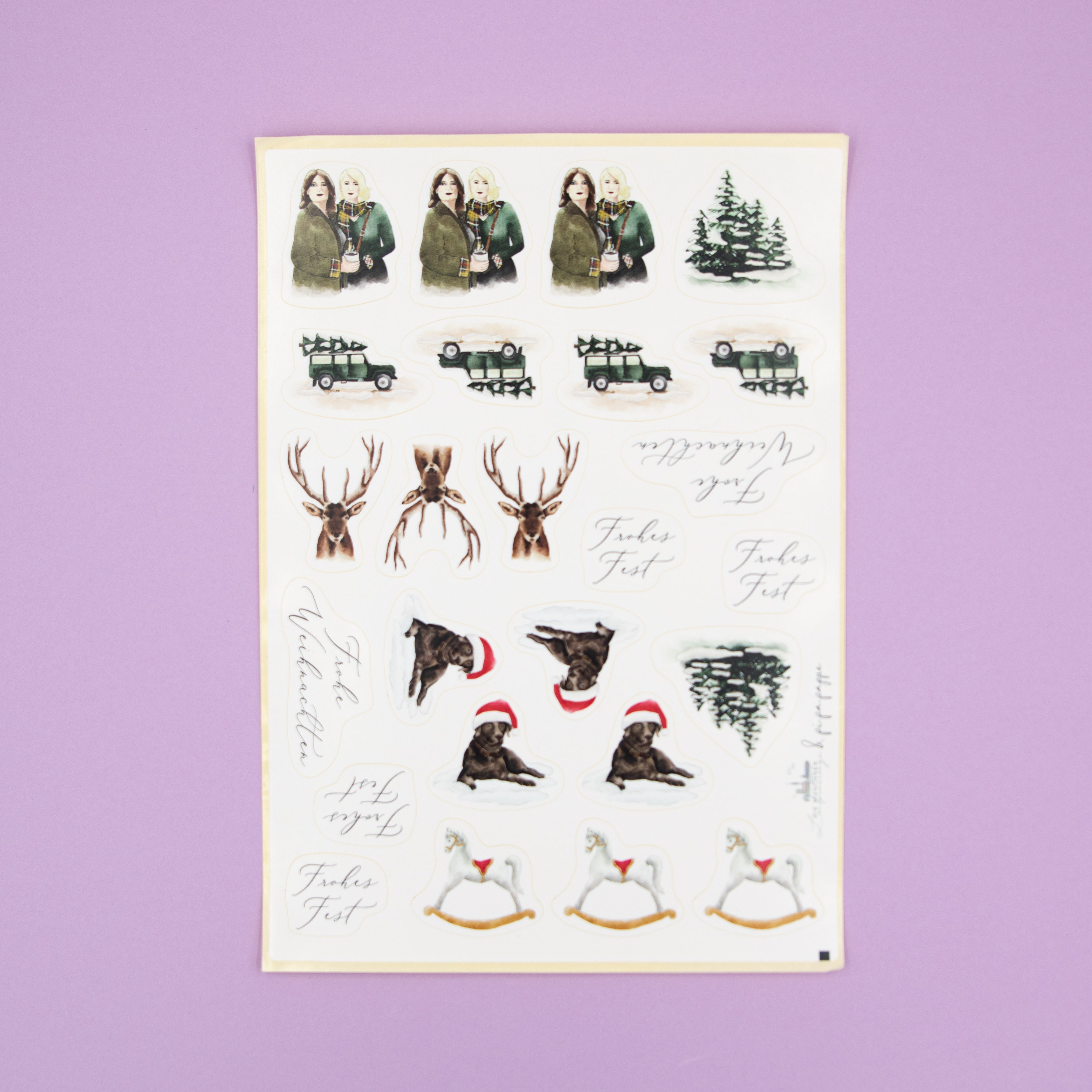 Stickerset, Frohe Weihnachten