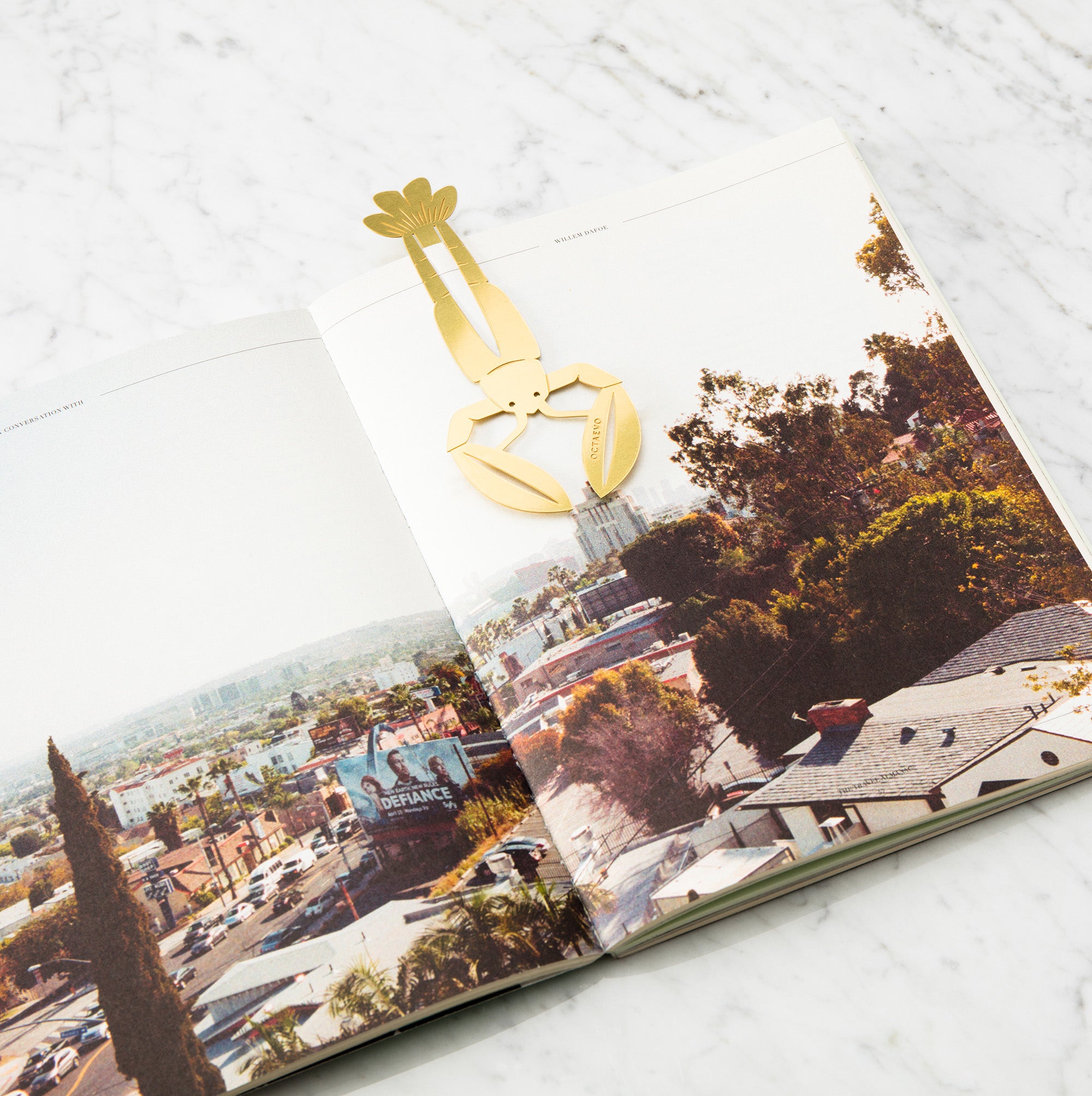 Lesezeichen Hummer, gold