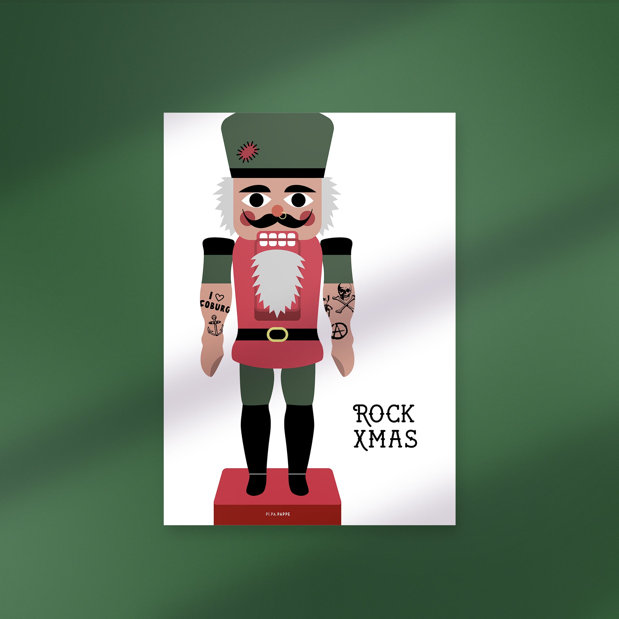 Poster rockiger Nussknacker
