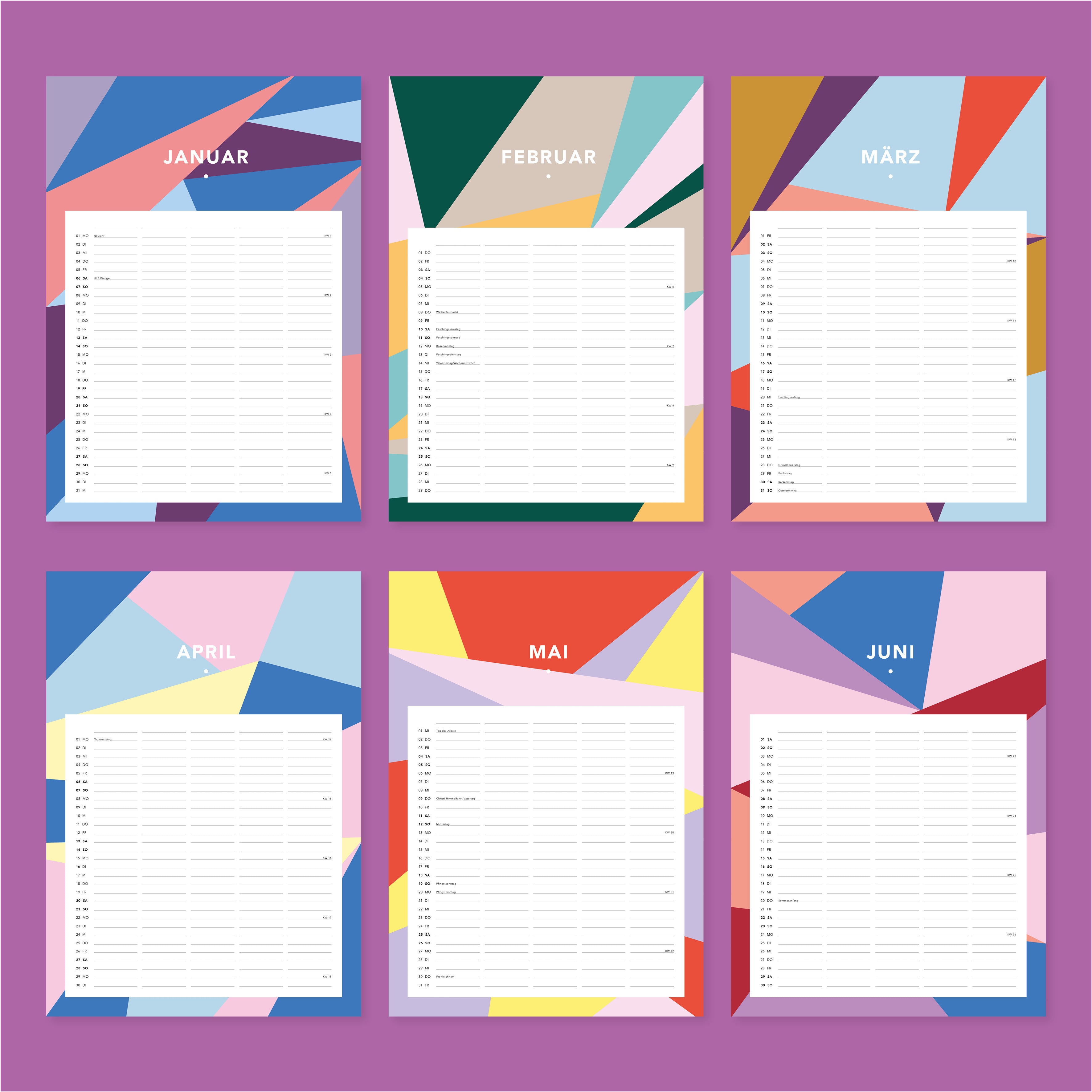 Familienkalender 2024 B-Ware!!