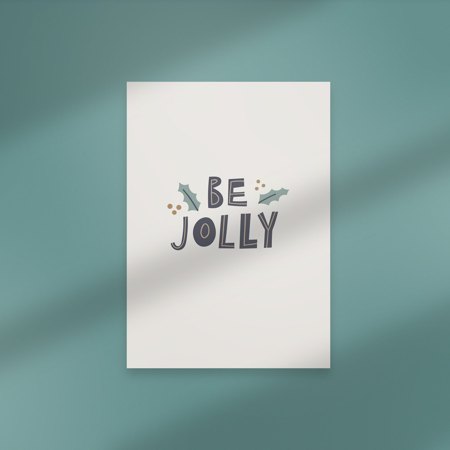 Karte XMAS Be jolly