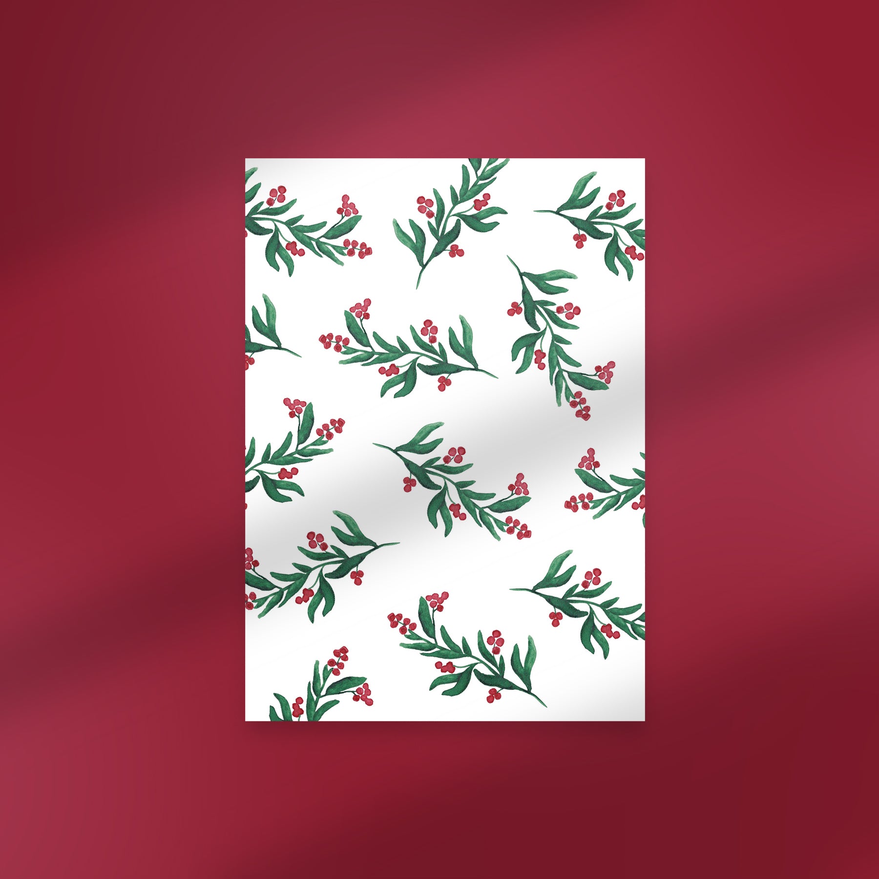 Karte XMAS Mistelzweig
