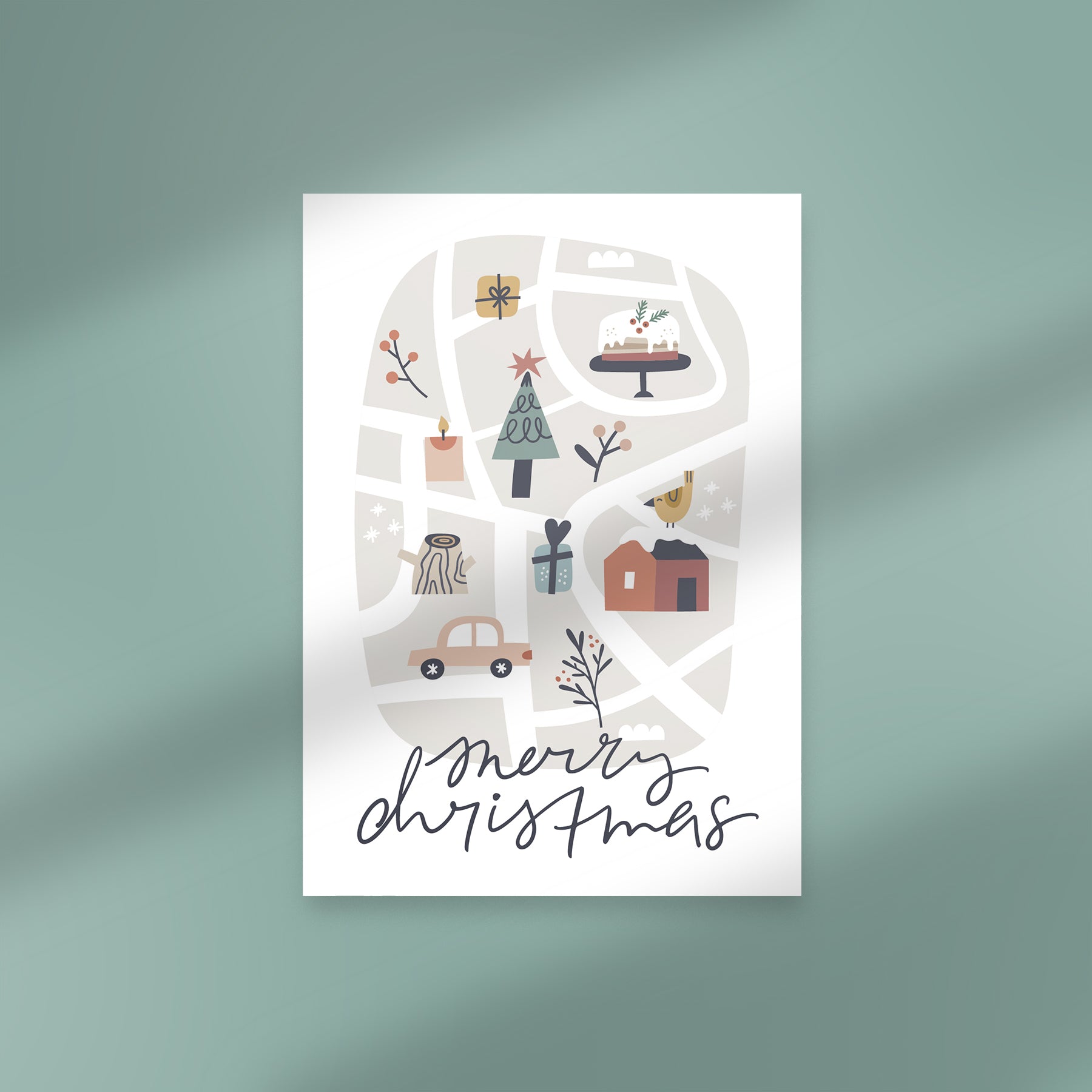 Karte XMAS Weihnachtsstadt