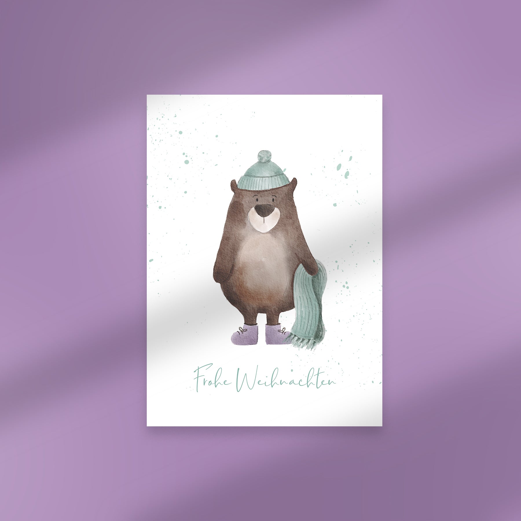 Karte XMAS Winterbär Herbärt