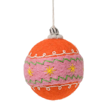 Filzanhänger Weihnachtskugel