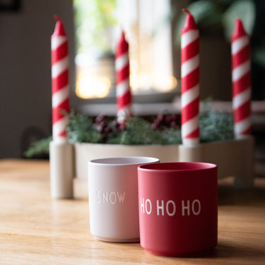 Dip-Dye Kerze XMAS Zuckerstange, rot