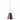 Christbaumschmuck Glocke, aubergine