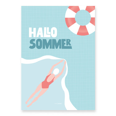 Poster Hallo Sommer