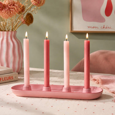Kerzenschale Lucia, rosa