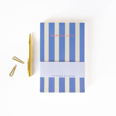 Notizblock Stripes, blau