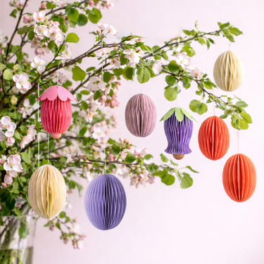 Papier-Anhänger Eier Swirl, 2er Set