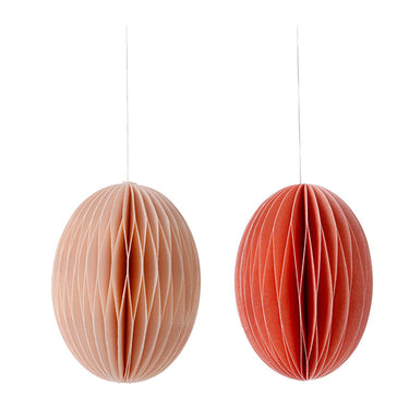 Papier-Anhänger Ostereier groß, 2er Set