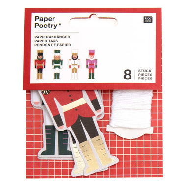 Papieranhänger Nussknacker