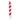 Dip-Dye Kerze XMAS Zuckerstange, rot