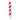 Dip-Dye Kerze XMAS Zuckerstange, rot