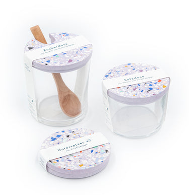 Zuckerdose Terrazzo, flieder