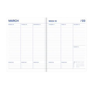 Terminplaner 2026/2027, Flowers rosa