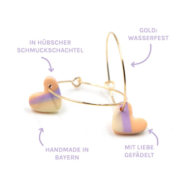 Herz-Set, Pastell