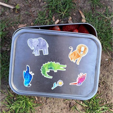 Spülmaschinenfeste Sticker, Wilde Tiere