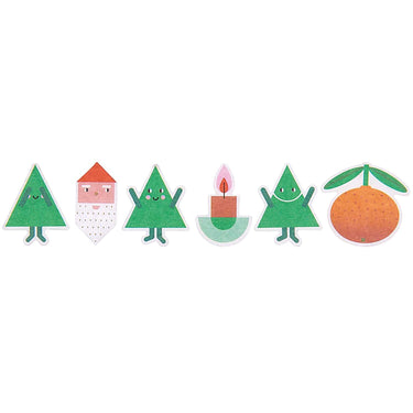 Washi Stickers Weihnachtsfiguren