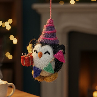 Filzanhänger Party-Pinguin