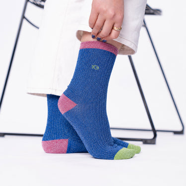 Vintage-Socken mit Glitzer