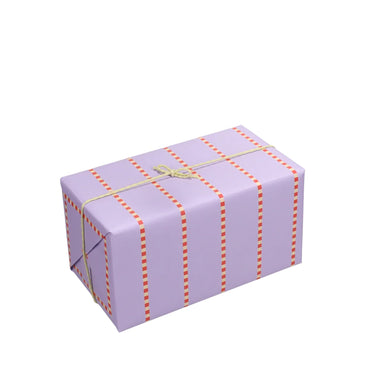 Geschenkpapier Strips, flieder