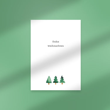 Postkarte XMAS Tannenbaum