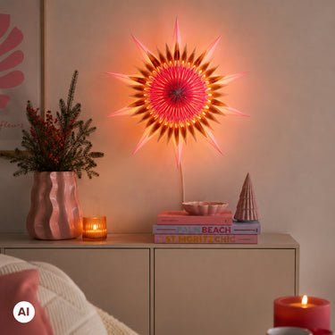Großer Papierstern, Equinox Rosy