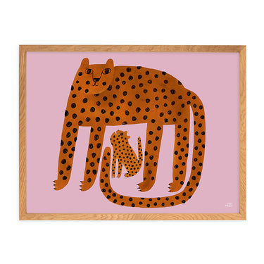 Poster Leopard Family