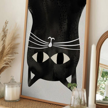 Poster Schwarze Katze